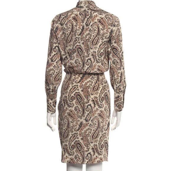 Nili Lotan: Silk Knee-Length Dress, Size: XS, 0 - Picture 2 of 7